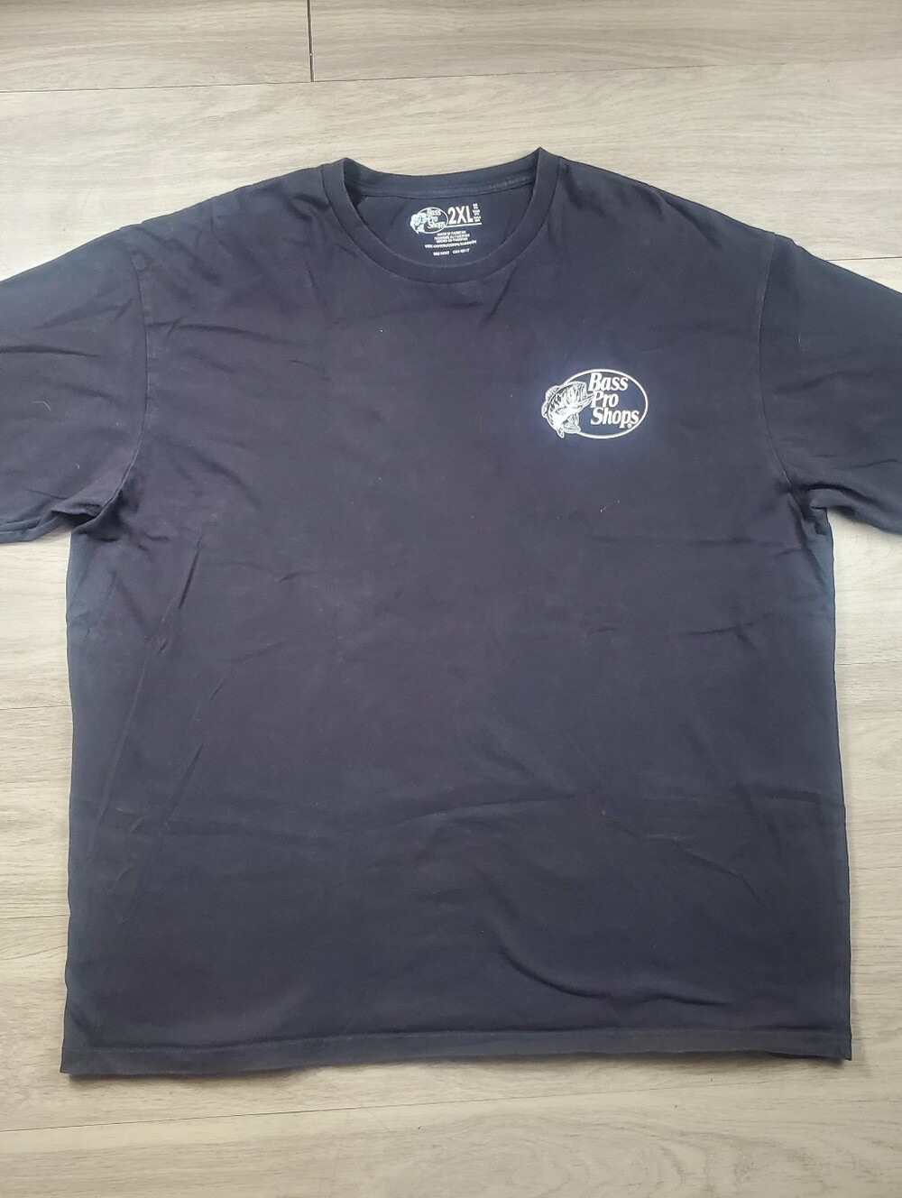 Bass Pro Shops Smells Like Freedom Shirt Men's 2XL Black Fishing Hunting Graphic